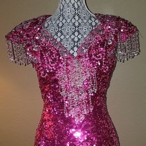 VINTAGE PROM / PARTY DRESS SIZE-S